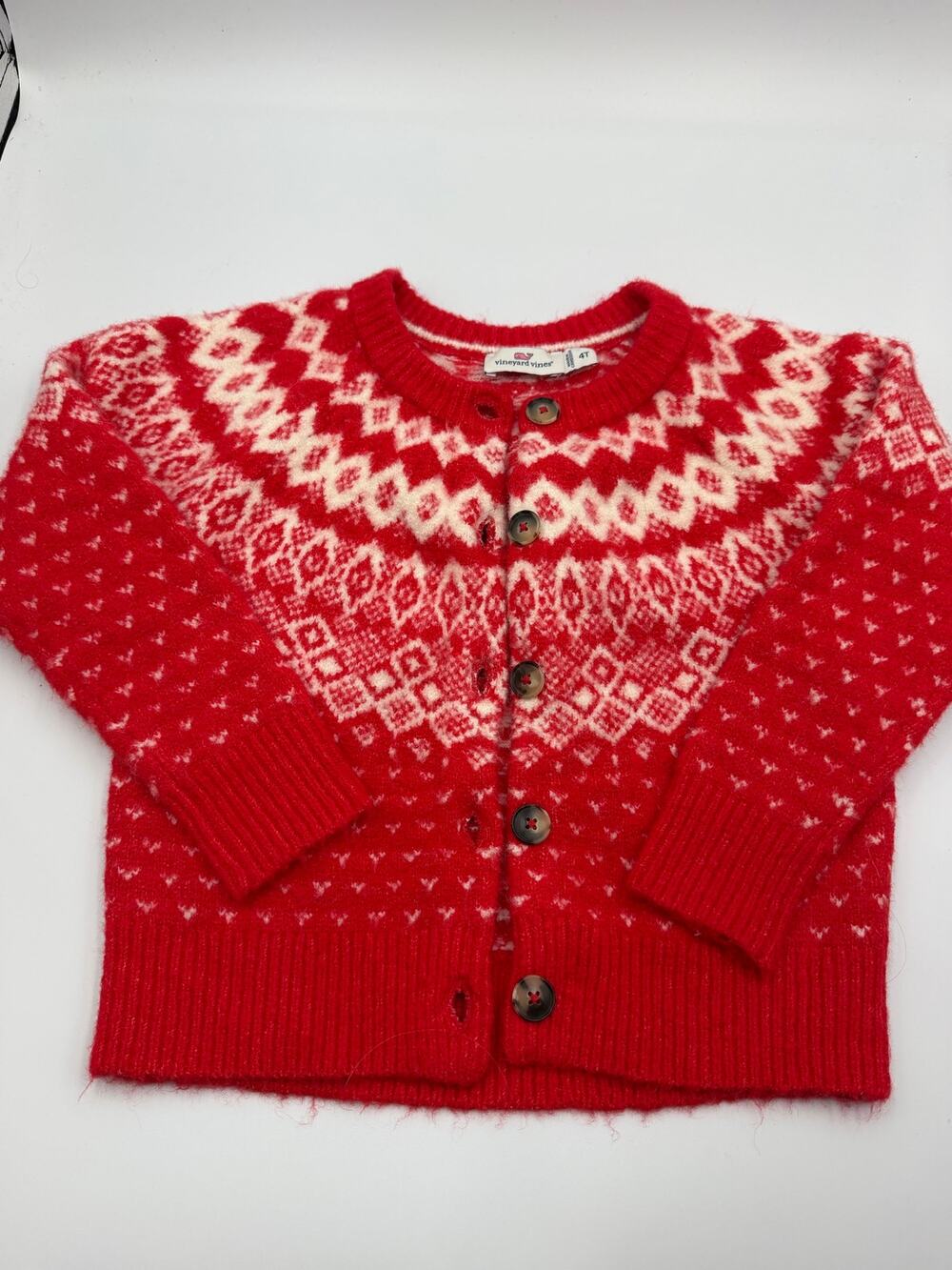 Vineyard Vines fair isle christmas sweater 4T